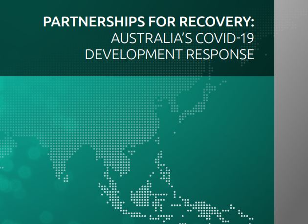 Partnerships for Recovery: Australia’s COVID-19 Development Response graphic