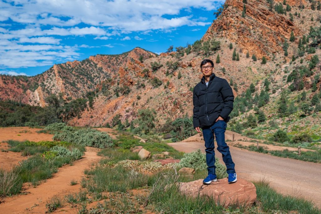 Aki pictured at the Ikara-Flinders Ranges National Park.